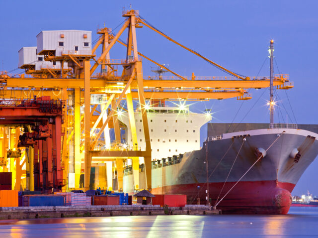 Industrial Container Cargo Ship