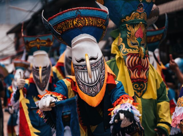 Phi Ta Khon : Thailand Northeast Culture Mask Ghost Festival